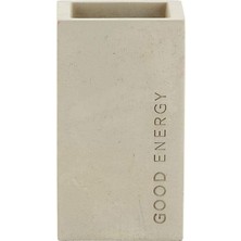 Die Grup Santa Barbara Design Studio G2765 Good Energy Minimalist Beton Çimento Kalemlik | Iskandinav Tarzı | 6,5 cm G x 11,2 cm Y