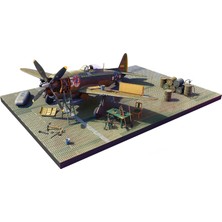 Mythriva Miniart Kit 48018 Thunder Bolt P-47D Bubbletop Wıth Base | Aksesuarlar. Büyük Set