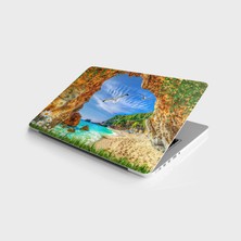 Die Grup Laptop Sticker Bilgisayar Notebook Pc Kaplama Etiketi Taş Kemer Deniz
