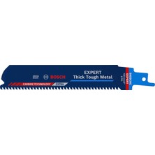 Die Grup Bosch Professional 1x Expert 'thick Tough Metal' S 955 Chc Panter Testere Bıçakları (Tok Çelik, Dökme Demir, Uzunluk 150 Mm, Aksesuar Panter Testere)