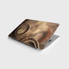 Die Grup Laptop Sticker Bilgisayar Notebook Pc Kaplama Etiketi Harita Pusula Halat