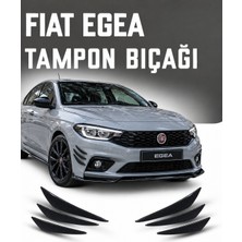 OtoÇizgi FİAT EGEA TAMPON BIÇAĞI PİANO BLACK 6'lı Kanatlı