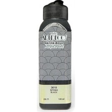 Mythriva Artdeco Akrilik Boya, 140 Ml, Siyah ART-00012363