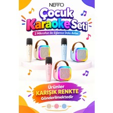 Neffo Bluetooth Karaoke Mikrofon ve Taşınabilir Hoparlör | Çok Işlevli Müzik Çalar, Çocuk ve Yetişkin Için