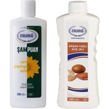 Mythriva Ersağ Papatya Özlü Şampuan 300 ml + Argan Yağlı Duş Jeli 1000 ml