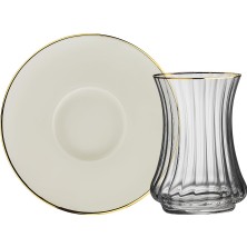 Mythriva Sandro Moreno Çay Seti 1453 Optik Lıne Gold 12 Parça