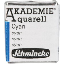 Mythriva Schmincke Akademie Aquarell Yarım Tablet Sulu Boya 488 Cyan