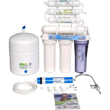 Mythriva Spring Water Ters Ozmoz (Ro) 11 Aşamalı Açık Kasa Su Arıtma Cihazı, 8 Litre Kapasiteli