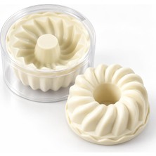 Mythriva Humas Mini Silikon Kek ve Tatlı Kalıbı – Desenli Yuvarlak Tekli Kalıp, Puding, Jöle ve Mini Tatlı Sunumları Için, Esnek Yapı, Şeffaf Koruyucu Kutulu