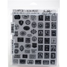 Mythriva Stampers Anonymous Tim Holtz Cling 7"x8.5", Damga Toplayıcı