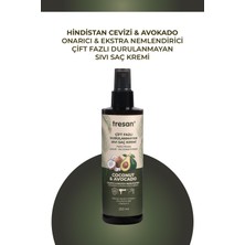 Die Grup Tresan Hindistan Cevizi & Avokado Onarıcı Çift Fazlı Durulanmayan Sıvı Saç Kremi – Isı Korumalı 250 ml