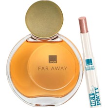 Avon Far Away Kadın Parfüm Edp 50 Ml. ve Ultra Beauty Ruj Stylo Cappucino Paketi