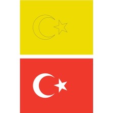 Mythriva Türk Bayrağı 15 Adet Büyük Boy A4 Kum Boyama Kartı Seti-Red Castle KB-RC-153