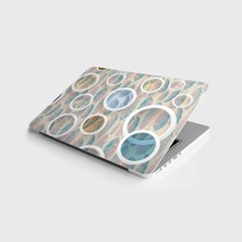 Die Grup Laptop Sticker Bilgisayar Notebook Pc Kaplama Etiketi Yuvarlak Desen Yaprak