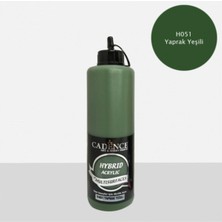 Die Grup Cadence Hybrid Akrilik Multisurface Boya, 500 Ml, Yaprak Yeşili, H-051