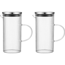 Mythriva Marco Ince Desenli Cam Sürahi 1500 ml 2 Li