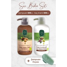 Mythriva Eyüp Sabri Tuncer Argan Yağlı Şampuan, Saç Kremi ve Şampuan Fırçası