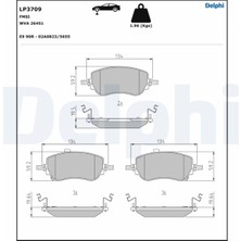 Mythriva Delphi Fren Balata Ön Fiat Egea 2020 / Egea Cross 2021 LP3709