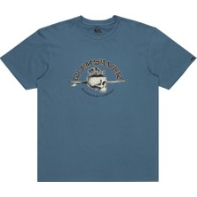 Mythriva Quiksilver Skull Lines Ss Erkek Tişörtü, Mavi (Coronet Blue), L