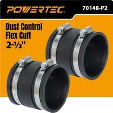 Mythriva Powertec 70148-P2 Çelik Kelepçeli Toz Kontrol Esnek Manşet, 2-1/2-Inç, 2pk