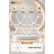 Mythriva Ozemtek S5 Max, S6, S6 Pure Roborock ile Uyumlu S7 S7 Max S7 Ultra T7 T7S 2 Adet 6 Kollu Yan Fırça