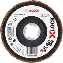 Mythriva Bosch X-Lock Flap Disk 125 mm 40 Kum X551 2608619803
