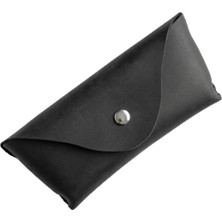Vionna Oh Deer Leather Hakiki Crazy Deri Gözlük Kabı - Siyah