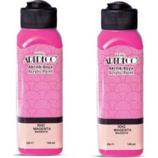 Vionna Artdeco Akrilik Boya, 2'li Set, 140 Ml, 3042 Magenta