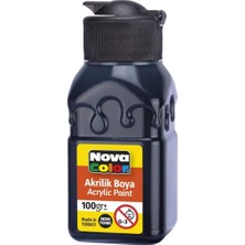 Vionna N.color Akrilik Boya Siyah Sise 100 gr