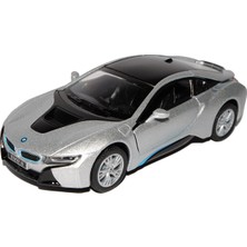Vionna Kinsmart Bmw I8 Coupe Gümüş Ab 2013 Yakl. 1/43 1/36 – 1/32 Model Araba Ya Da Plakasız Mit Wunschkennzeichen