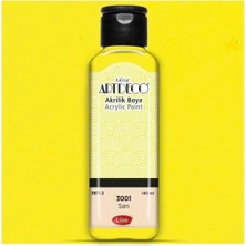 Vionna Artdeco Akrilik Boya, 140ML, Sarı 3601