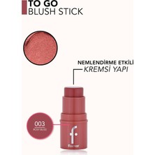 Vionna To Go Işıltılı & Doğal Bitişli Yoğunluğu Ayarlanabilir Kremsi Stick Allık