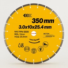 Vionna 350 mm Lazer Kaynaklı Beton Kesme Testeresi Diski Beton Asfalt Tuğla Parke Fayans Elmas Kesim Disk