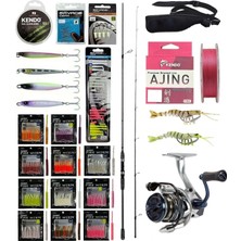 Şanal Yekoutdoor Ultra Lrf Seti Okuma Wave Up Spin 180CM 3-14GR 2 Parça Olta Kamışı&okuma Safyre 1000A Olta Makinesi