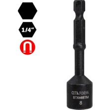Vionna Ceta Form 8 x 65 mm Manyetik Lokma Uç (Darbeli Kullanım) BT/0865TM