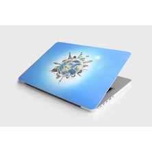 Vionna Laptop Sticker Notebook Pc Kaplama Etiketi Dünyanın Ünlü Simgeleri