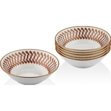 Vionna Setabıanca Strg-81-B Bone China Kase 6 Li Set Helezon Bakır