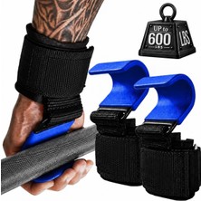 Vionna Valkyrie 2’li Ağırlık Kaldırma Kancası Bilek Destekli Güç Antrenmanı Fitness Strap Mavi