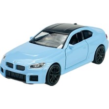 Şanal Welly Bmw M2 G87 Coupe Mavi Yaklaşık 1/34-1/39 Metal Model Araba Dökümü Kutusunda Yeni