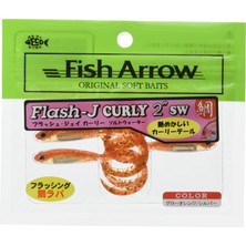 Şanal Fish Arrow Flash-J Curly Sw 2" (5 Adet/paket) #121 Glow Orange/silver Olta
