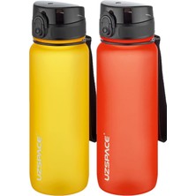 Vionna Uzspace 2'li Tritan Matara Seti 800 ml 14 Farklı Renk Seçeneği Fiftyfifty Turuncu-Fantasyred
