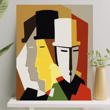 Şanal Palmiye Hobi Sanat Sayılarla Boyama Tuval Seti Fırça Boya Dahil (Çıtalı) 40X50 cm - Üç Adam