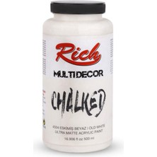 Şanal Rich Multi Decor Chalked Akrilik 500ML N:4504 Eskimiş Beyaz