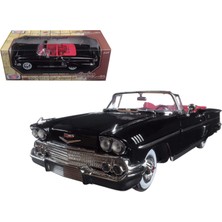 Şanal Chevrolet Impala Convertible, Siyah, 1958, Model Araba, Hazır Model, Motormax 1:18