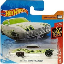 Şanal Hot Wheels - '69 Ford Torino Talladega - Hw Flames 4/10 - FYF15 - Kısa Kart - Mattel 2019