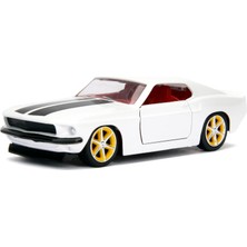 Şanal Jada JA99517 1:32 Roma'nın 1969 Ford Mustang Fastback-Beyaz