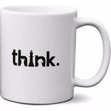 Şanal Think Satranç Kupa Bardak Coffee Mug Hediyelik Game Mug