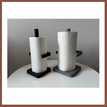 Bezos 3D Baskı Minimalist Kağıt Havlu Standı Tezgah Üstü Havluluk Mutfak Aksesuarı Dry