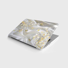 Şanal Laptop Sticker Notebook Pc Kaplama Etiketi Kelebek ve Çiçekler