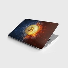 Şanal Laptop Sticker Notebook Pc Kaplama Etiketi Bitcoin
